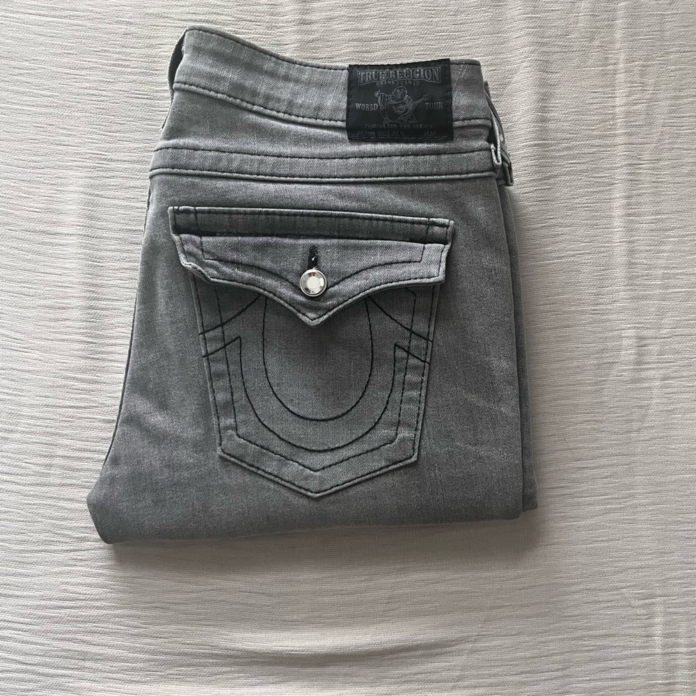 Washed Grey True Religion Jeans disco Julie like new